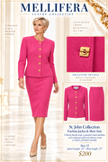 Fuchsia Jacket & Skirt Suit